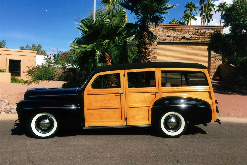 1947 FORD CUSTOM WOODY WAGON - Side Profile - 224510