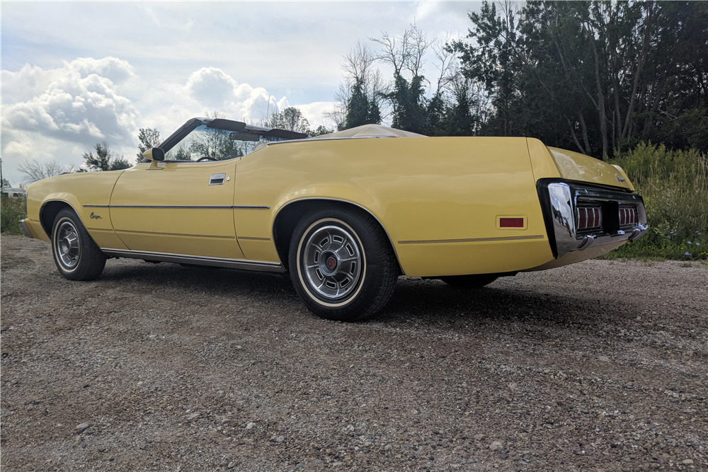 1973 MERCURY COUGAR XR7 CONVERTIBLE - Rear 3/4 - 224934