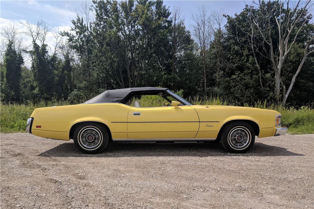 1973 MERCURY COUGAR XR7 CONVERTIBLE - Side Profile - 224934