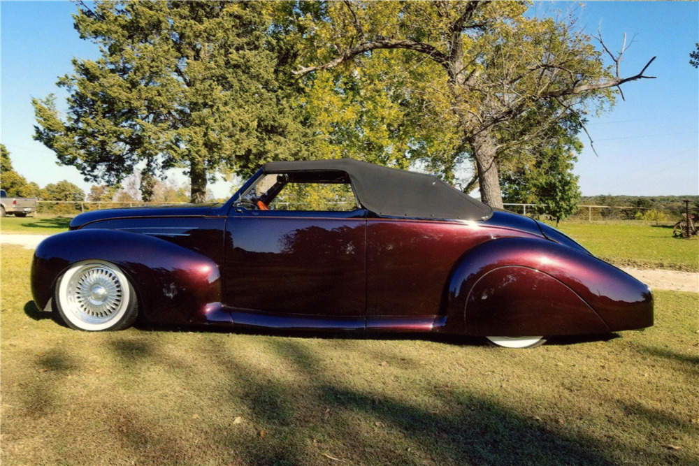 1939 LINCOLN ZEPHYR CUSTOM CONVERTIBLE - Side Profile - 224970