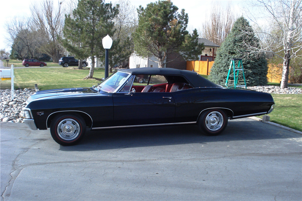 1967 CHEVROLET IMPALA SS CONVERTIBLE - Side Profile - 225108