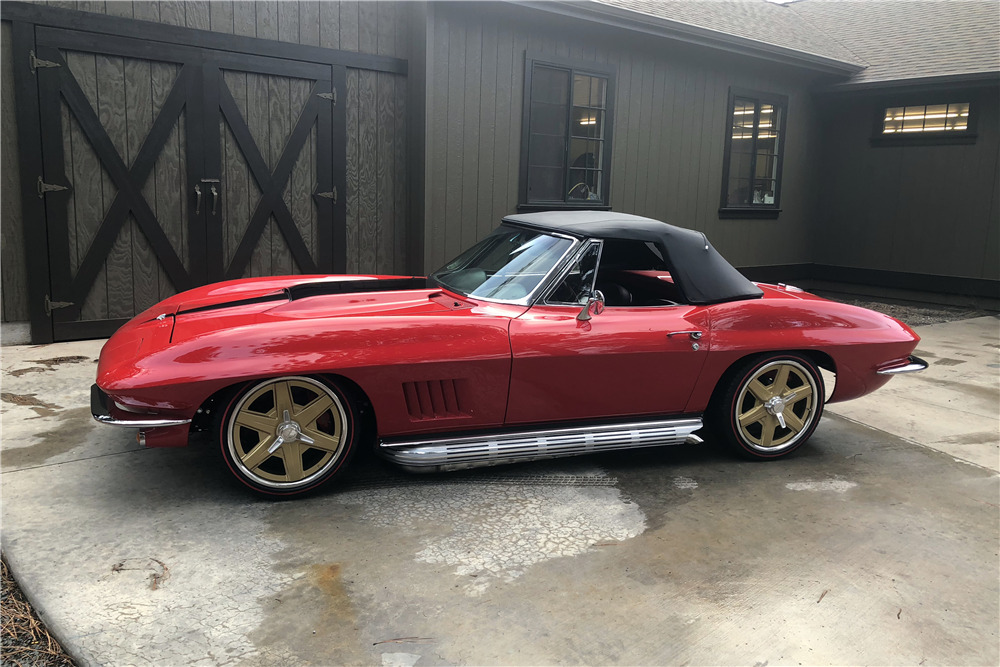 1967 CHEVROLET CORVETTE CUSTOM CONVERTIBLE - Side Profile - 225523