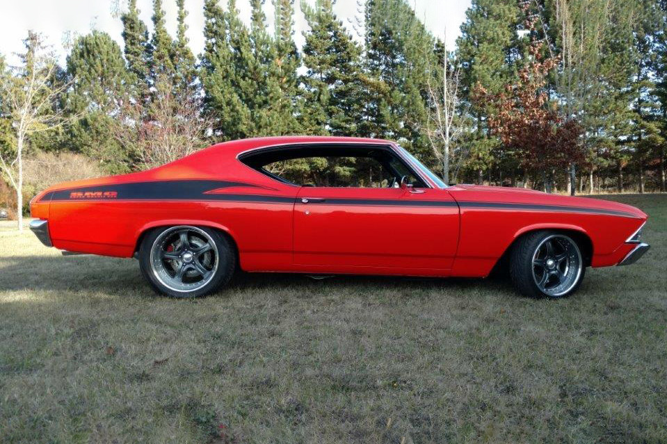 1969 CHEVROLET CHEVELLE CUSTOM COUPE - Side Profile - 225809