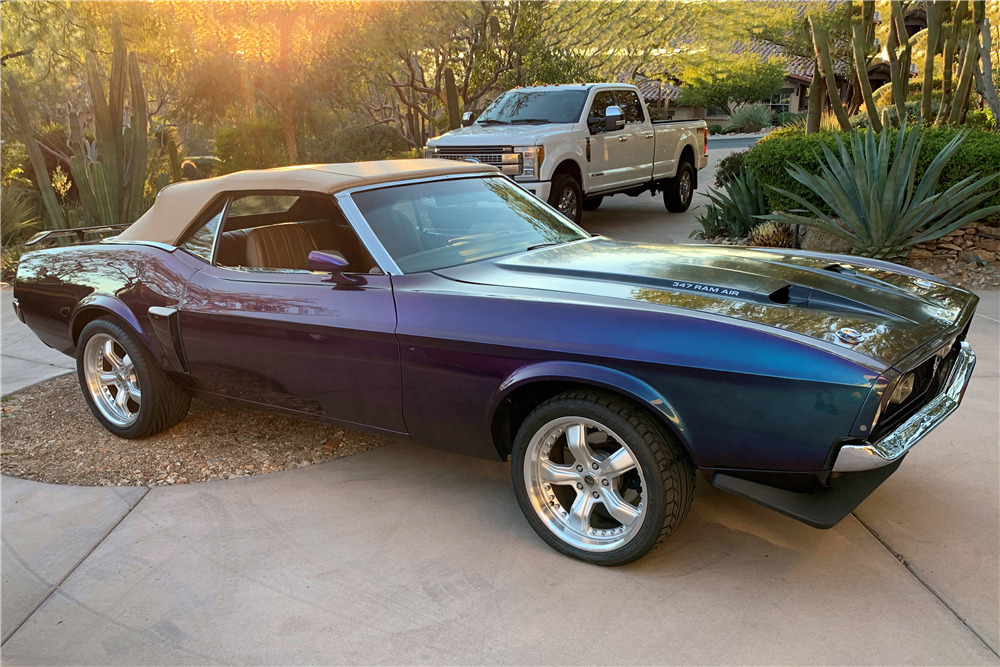 1972 FORD MUSTANG CUSTOM CONVERTIBLE - Front 3/4 - 225973