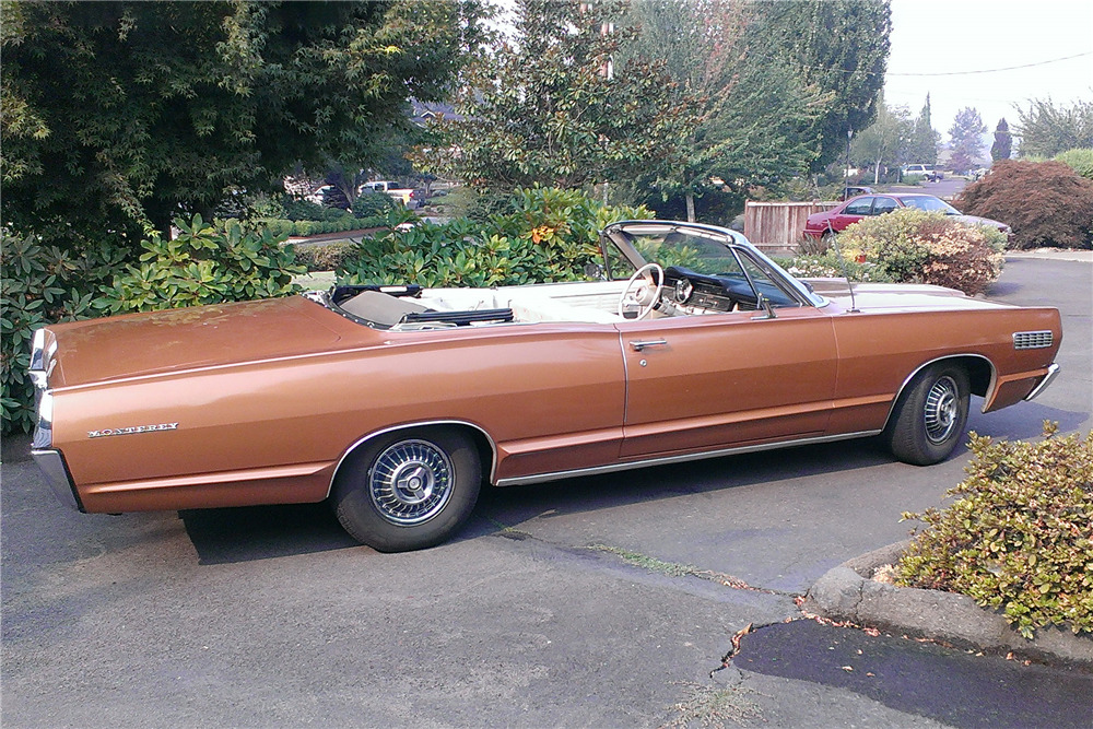 1967 MERCURY MONTEREY CONVERTIBLE - Side Profile - 226206