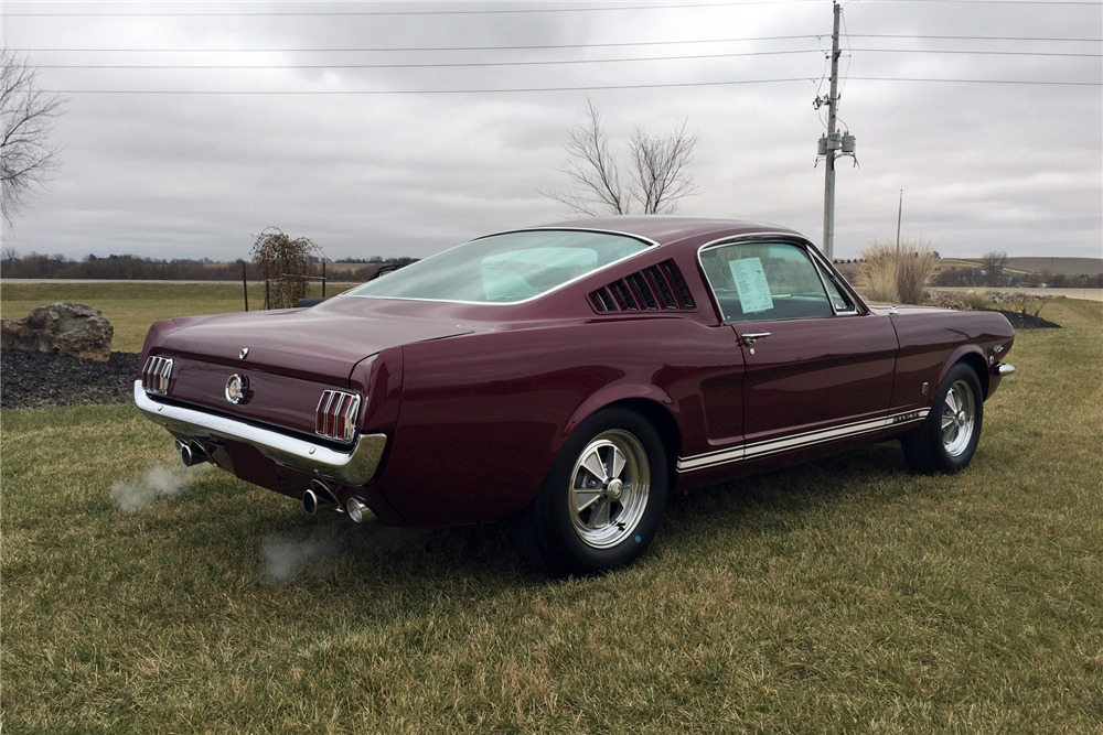 Mustang K Code Rims 1966 FORD MUSTANG GT K-CODE FASTBACK - Rear 3/4 - 226226