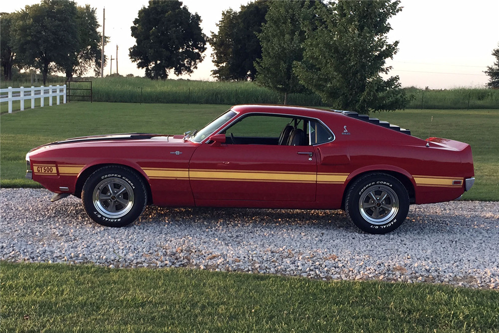 1970 SHELBY MUSTANG GT500 FASTBACK - Side Profile - 226649