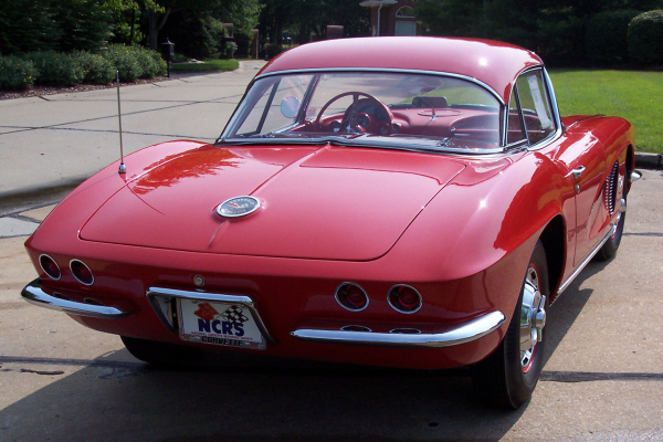 1962 CHEVROLET CORVETTE FI CONVERTIBLE - Rear 3/4 - 22853