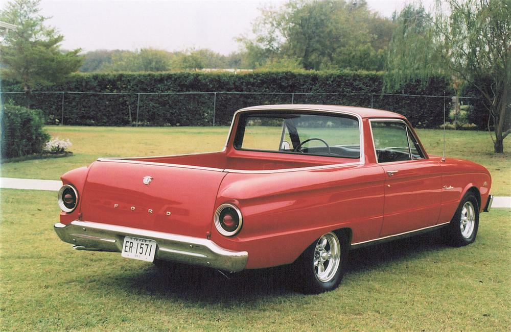 1963 FORD RANCHERO 66B PICKUP - Rear 3/4 - 22874