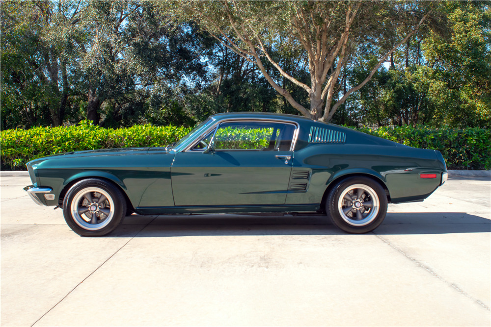 1967 FORD MUSTANG GT "BULLITT" RE-CREATION - Side Profile - 230017