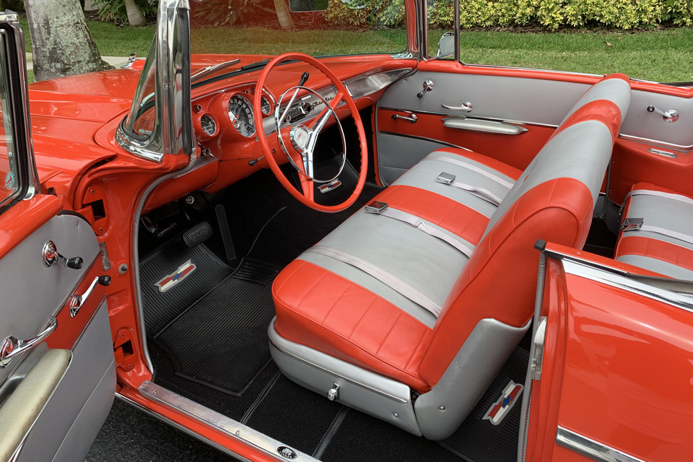 1957 CHEVROLET BEL AIR CONVERTIBLE - Interior - 230052