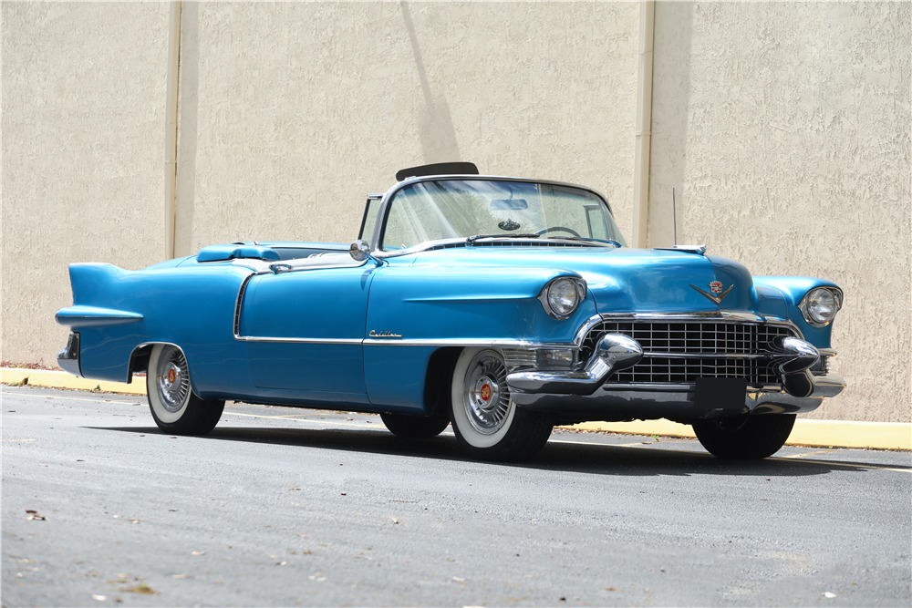 1955 CADILLAC ELDORADO CONVERTIBLE - Front 3/4 - 230100