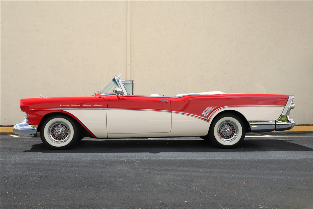 1957 BUICK ROADMASTER CONVERTIBLE - Side Profile - 230245