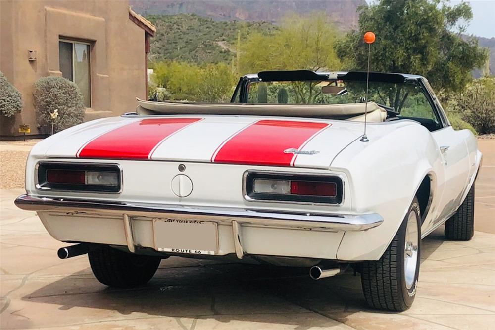 1967 CHEVROLET CAMARO CONVERTIBLE - Rear 3/4 - 230256