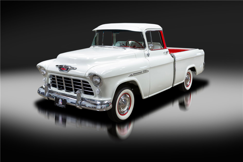 Ref. # 32703 Factory Photo 1955 Chevrolet 3124 Cameo Carrier Pickup Truck 