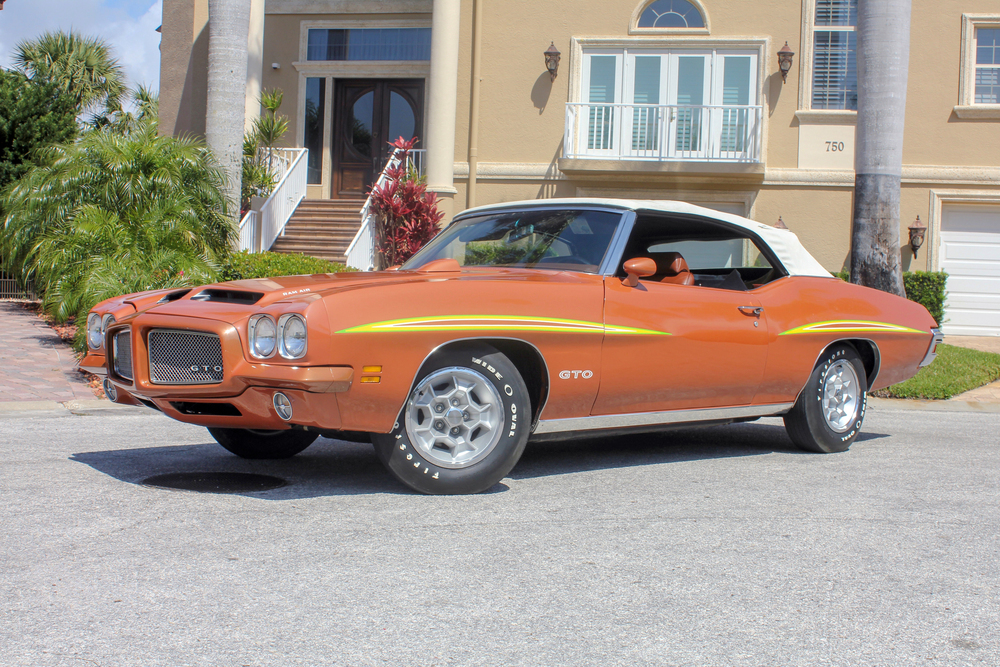 1971 PONTIAC GTO CONVERTIBLE - Front 3/4 - 230522