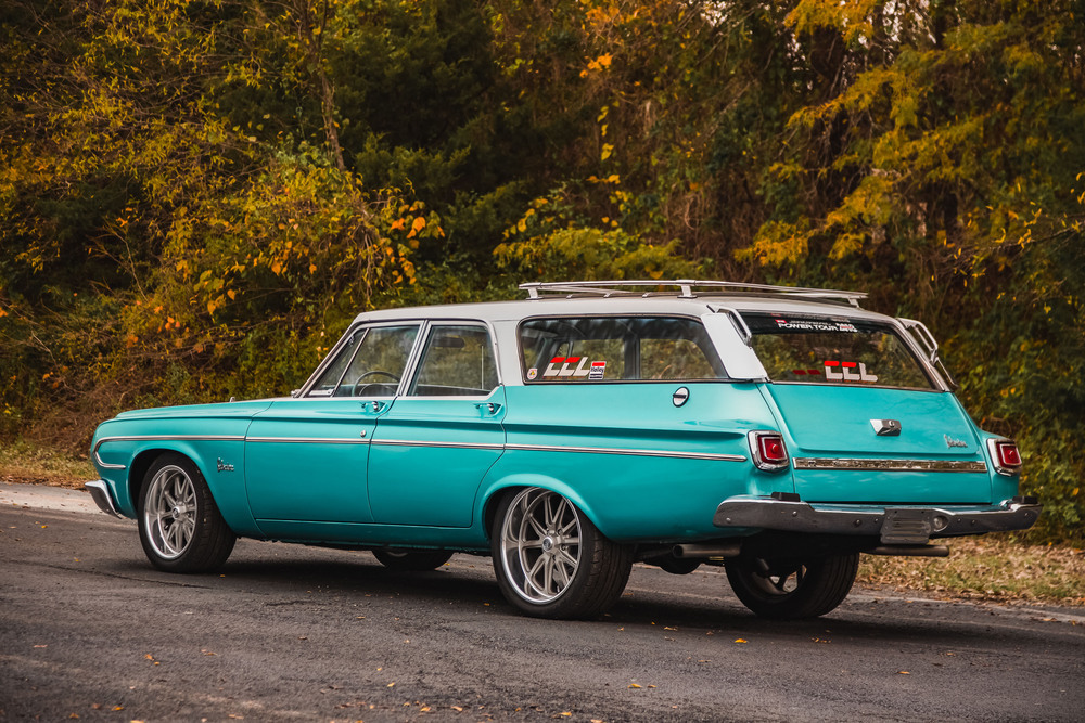 1964 PLYMOUTH BELVEDERE CUSTOM STATION WAGON - Rear 3/4 - 230627