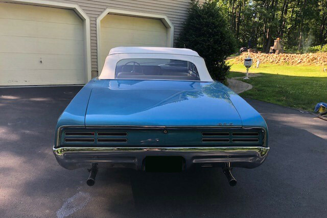 1967 PONTIAC GTO CONVERTIBLE - Rear 3/4 - 233091