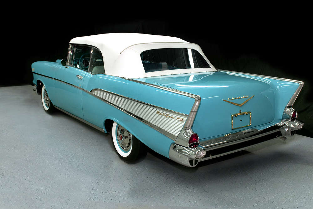 1957 CHEVROLET BEL AIR CONVERTIBLE - Rear 3/4 - 233852
