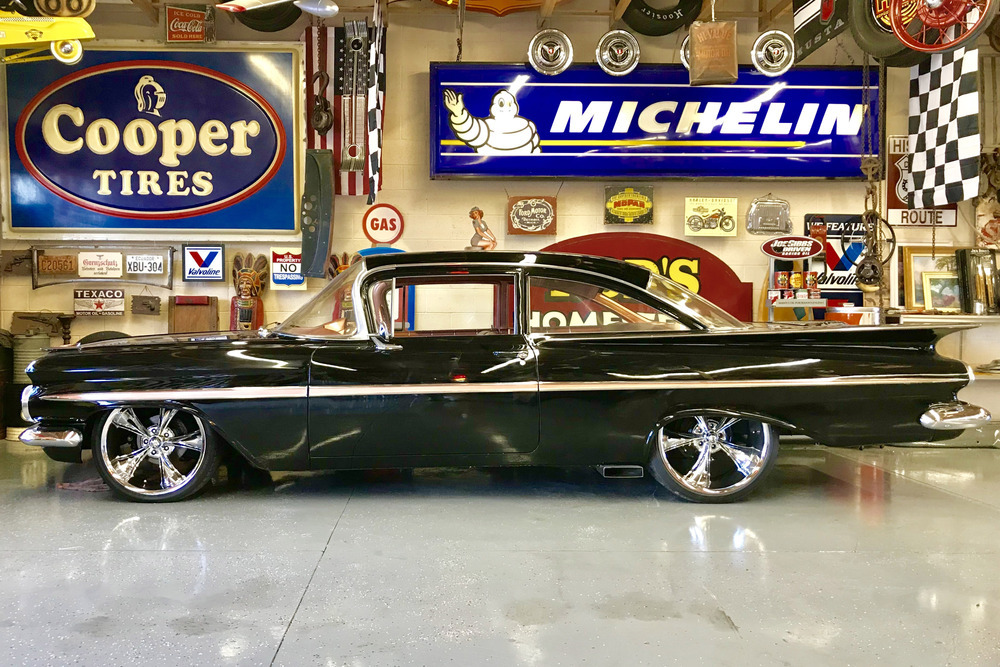1959 CHEVROLET BEL AIR CUSTOM 2-DOOR POST - Side Profile - 233970