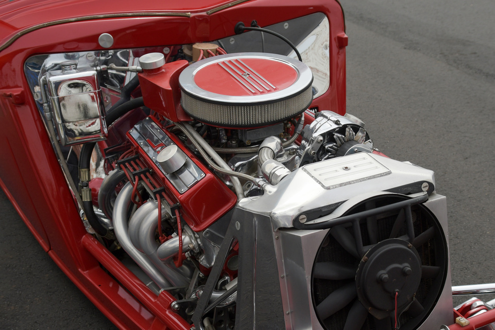 1934 FORD 3-WINDOW CUSTOM COUPE - Engine - 234216