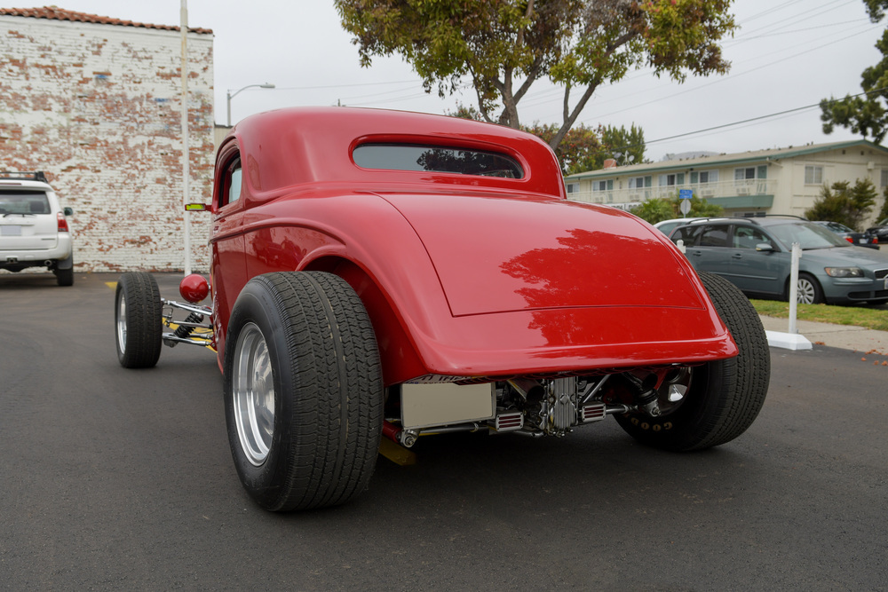 1934 FORD 3-WINDOW CUSTOM COUPE - Rear 3/4 - 234216
