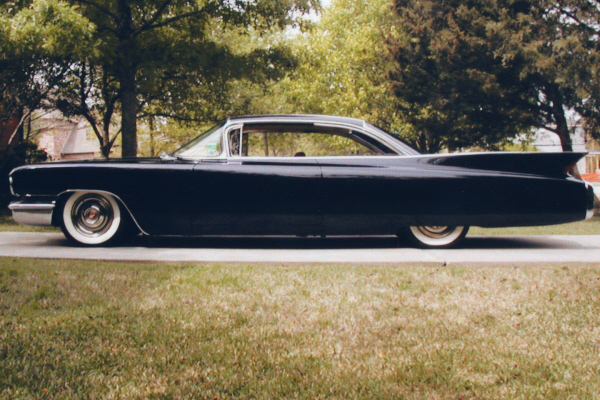 1960 CADILLAC COUPE DE VILLE CUSTOM 2 DOOR HARDTOP - Side Profile - 23545