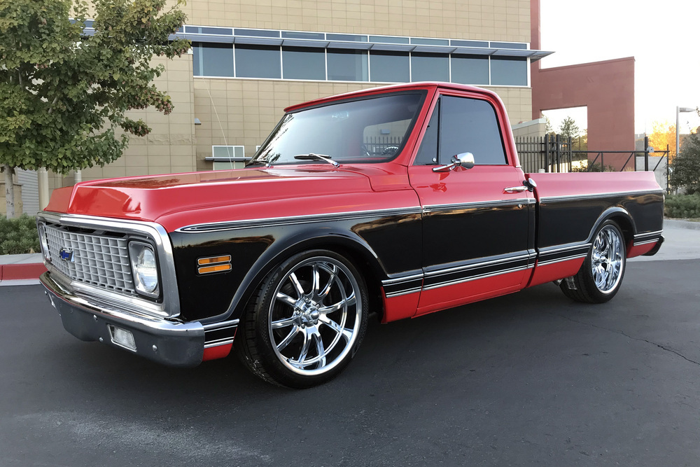 1971 CHEVROLET C10 CUSTOM PICKUP - Front 3/4 - 236186