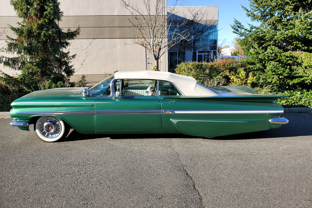 1959 CHEVROLET IMPALA CUSTOM CONVERTIBLE - Side Profile - 236629