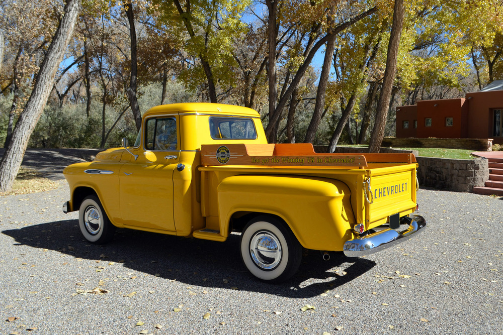 1957 CHEVROLET 3100 STEPSIDE CUSTOM PICKUP - Rear 3/4 - 237109