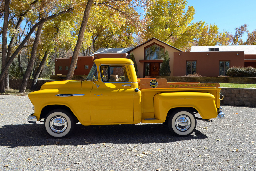 1957 CHEVROLET 3100 STEPSIDE CUSTOM PICKUP - Side Profile - 237109
