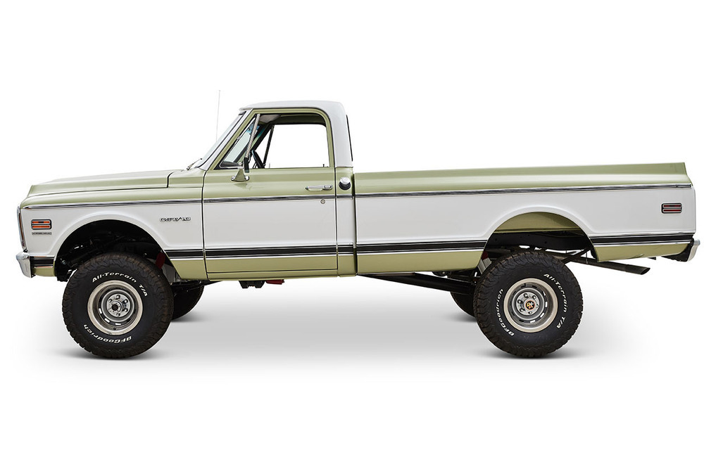 1970 CHEVROLET K10 CUSTOM PICKUP - Side Profile - 237373