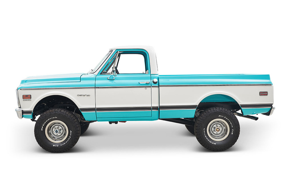 1972 CHEVROLET K10 CUSTOM PICKUP - Side Profile - 237374