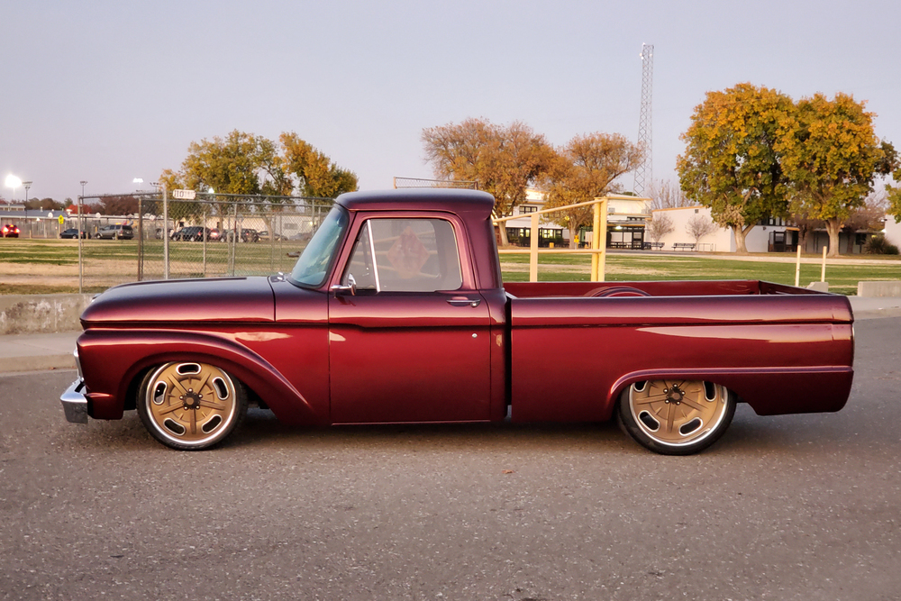 1964 FORD F-100 CUSTOM PICKUP - Side Profile - 238341