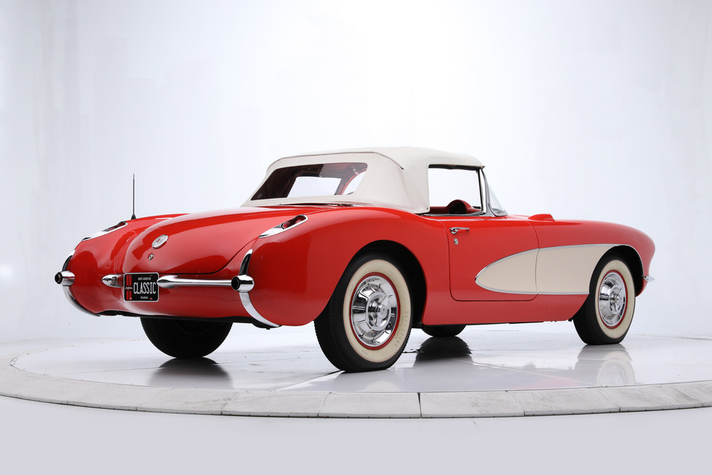 1957 CHEVROLET CORVETTE 283/245 CONVERTIBLE - Rear 3/4 - 238590