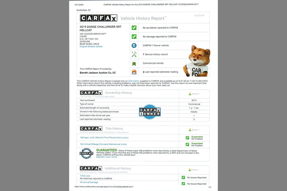 2019 DODGE CHALLENGER SRT HELLCAT REDEYE WIDEBODY - Misc 32 - 241470