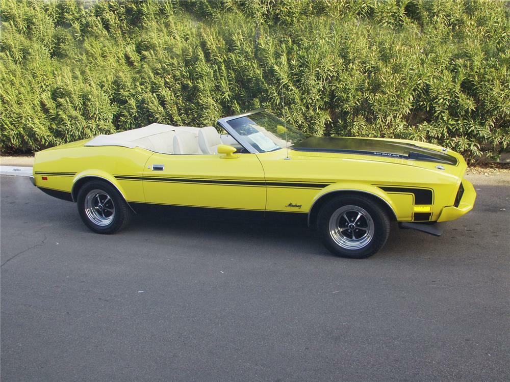 1973 FORD MUSTANG CONVERTIBLE - Side Profile - 24162