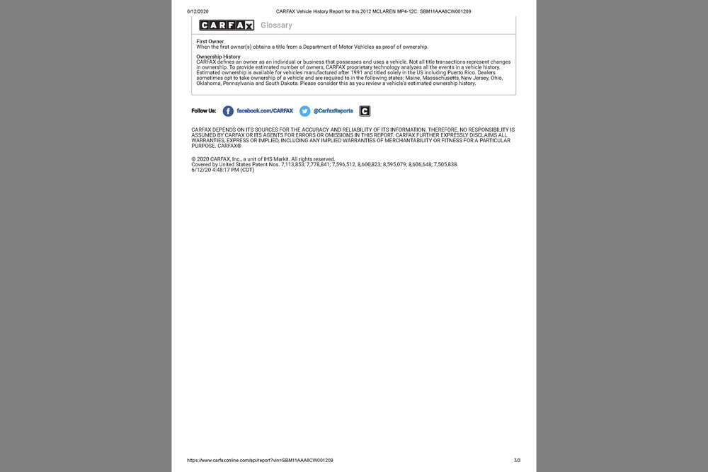 2012 MCLAREN MP4-12C - Misc 67 - 242438