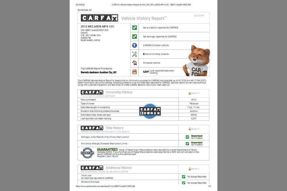 2012 MCLAREN MP4-12C - Misc 65 - 242438