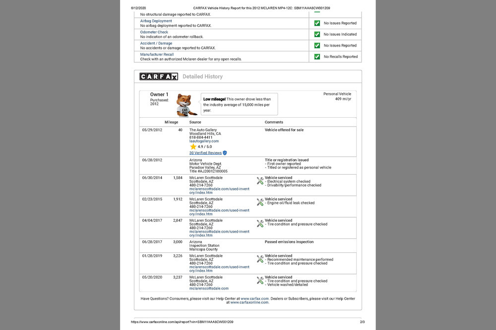 2012 MCLAREN MP4-12C - Misc 66 - 242438