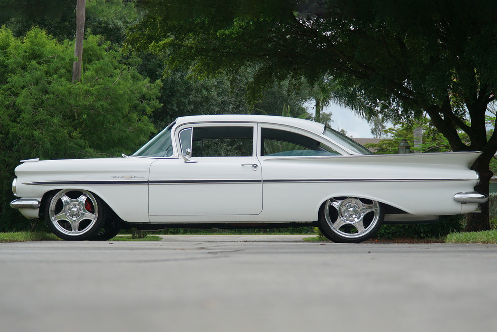 1959 CHEVROLET BEL AIR CUSTOM COUPE - Side Profile - 242440