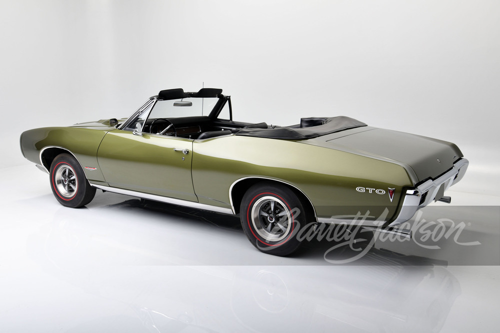 1968 PONTIAC GTO RAM AIR II CONVERTIBLE - Rear 3/4 - 243522