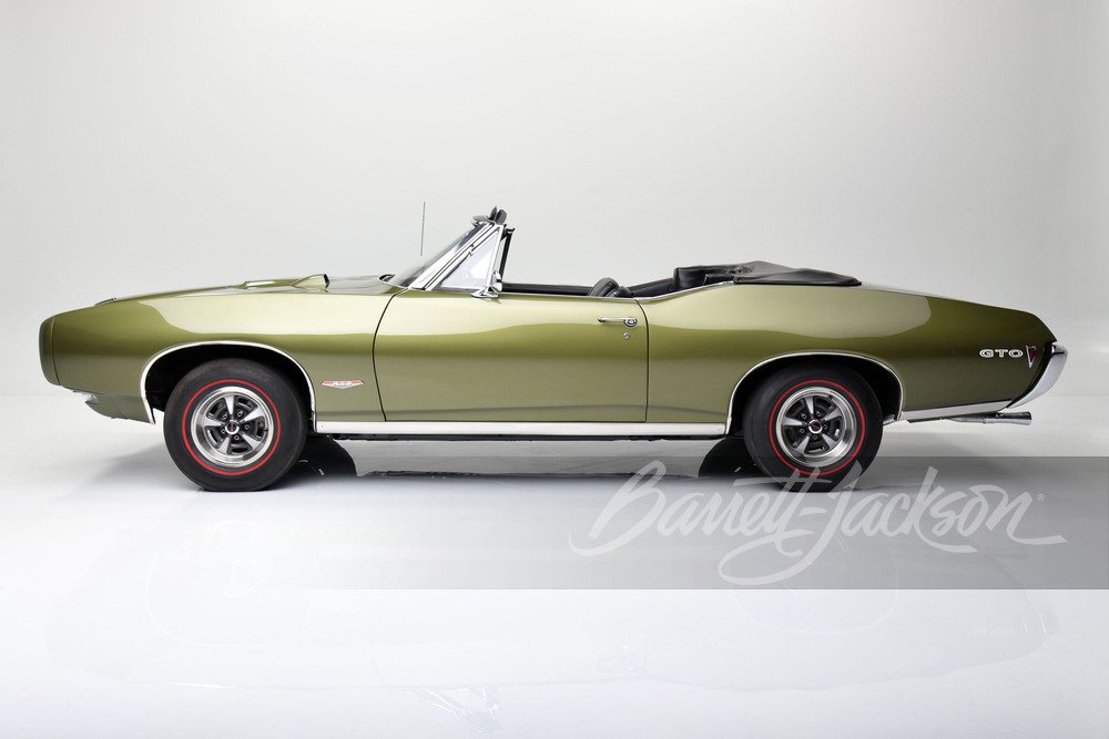 1968 PONTIAC GTO RAM AIR II CONVERTIBLE - Side Profile - 243522