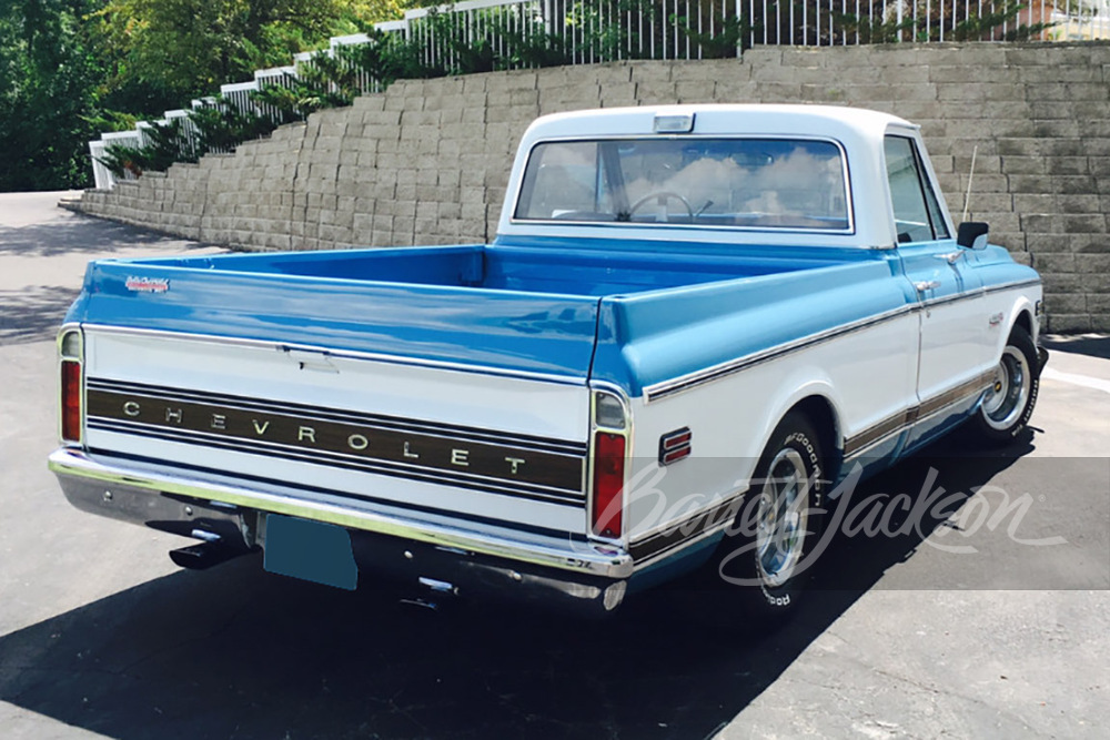 1972 CHEVROLET C10 SUPER CHEYENNE PICKUP - Rear 3/4 - 244063