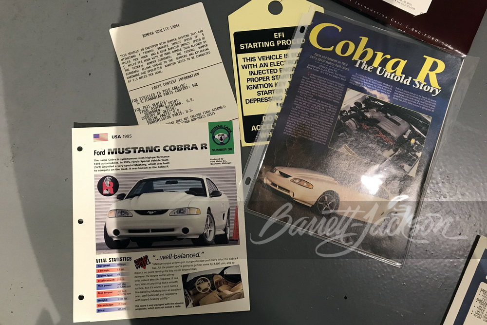 1995 FORD MUSTANG COBRA R - Misc 40 - 244107