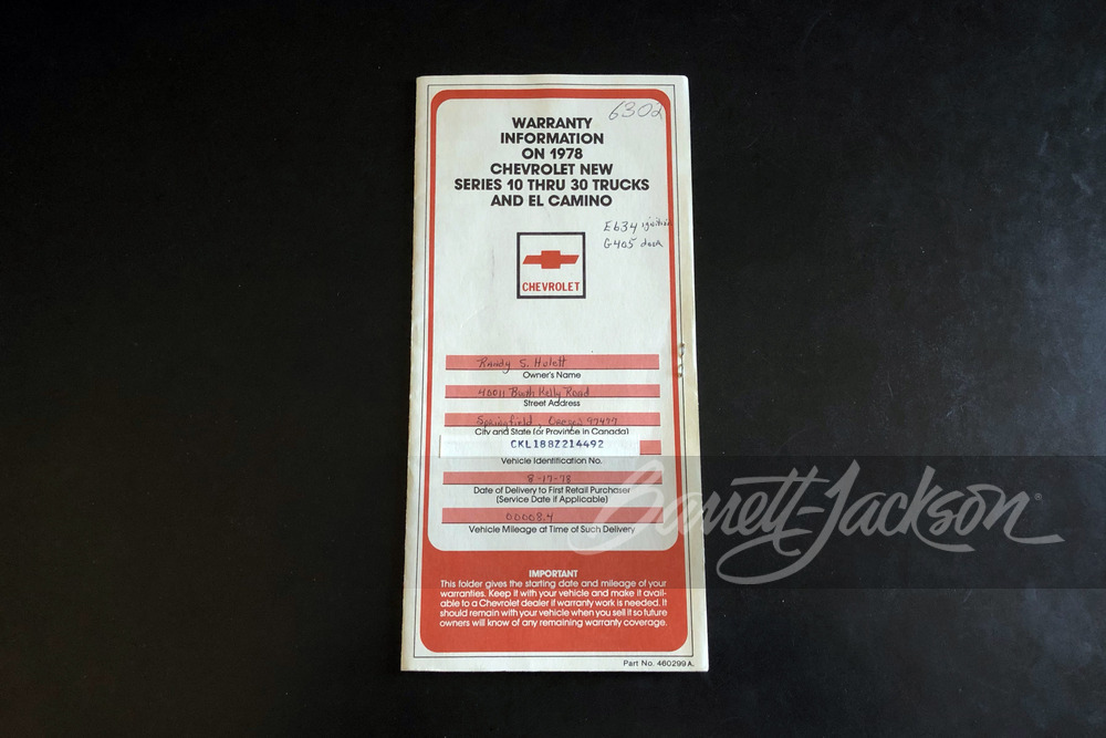 1978 CHEVROLET K5 BLAZER - Misc 42 - 244317
