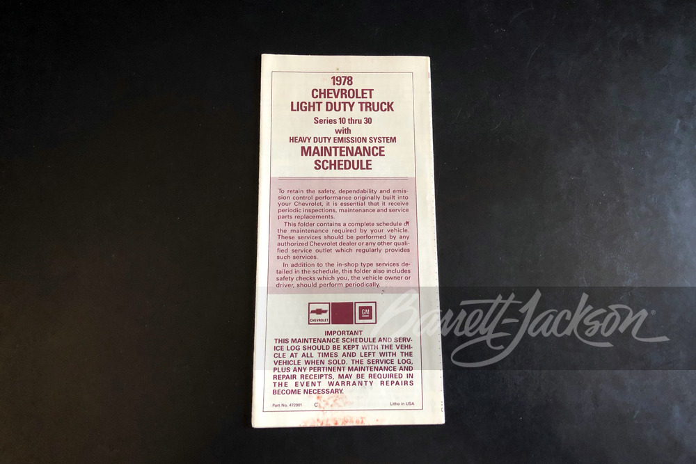 1978 CHEVROLET K5 BLAZER - Misc 43 - 244317