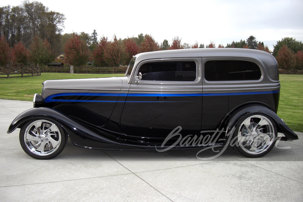 1934 FORD TUDOR CUSTOM SEDAN - Side Profile - 244474