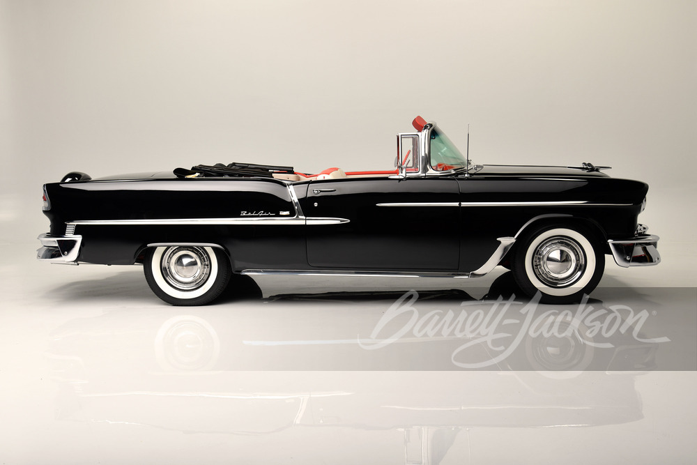 1955 CHEVROLET BEL AIR CONVERTIBLE - Side Profile - 244578