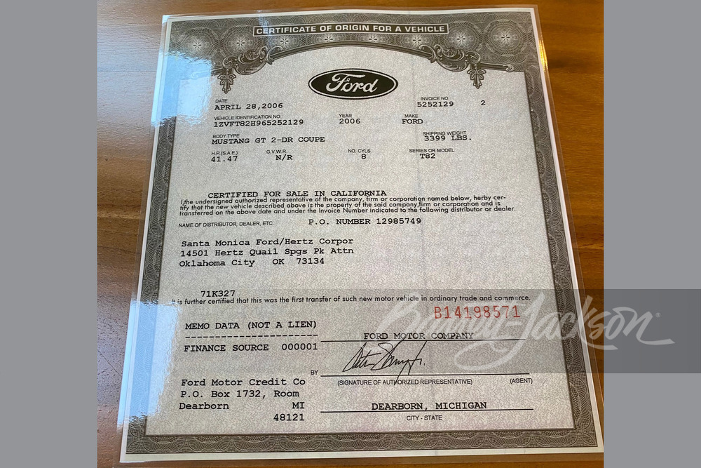 2006 FORD SHELBY GT-H MUSTANG - Misc 29 - 244794